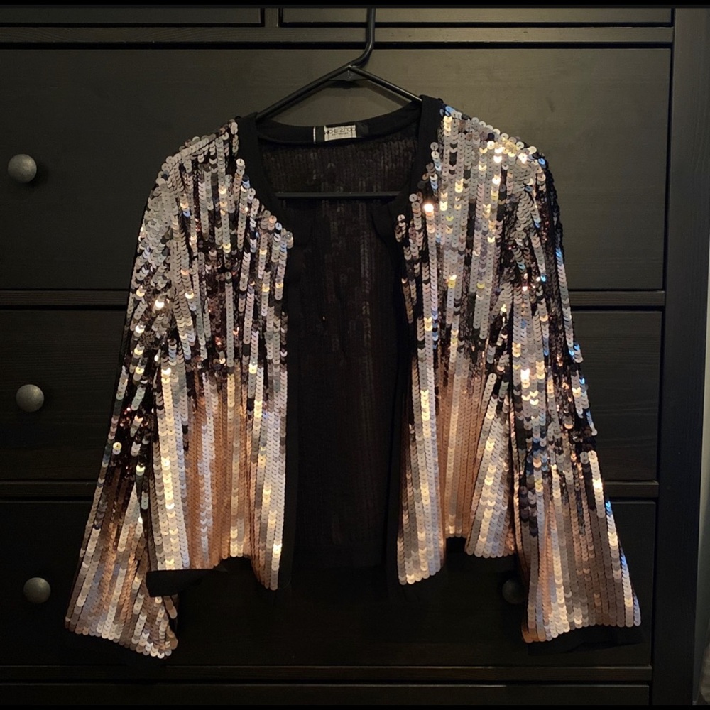Sequin Jacket By Michelstudio NEW Size 16